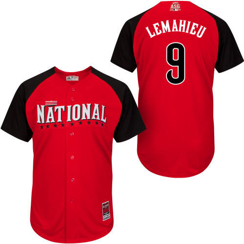 National League Authentic #9 Lemahieu 2015 All-Star Stitched Jersey
